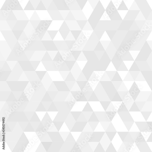 Geometric pattern white and gray triangles. Geometric modern ornament. abstract background.