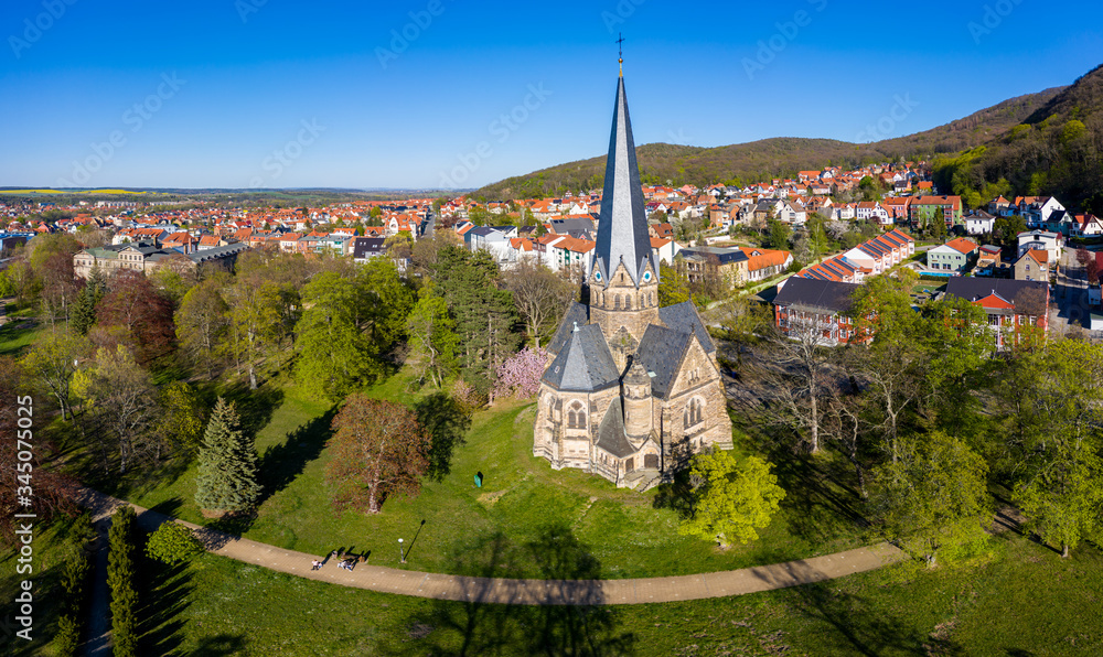 Thale im Harz Luftbilder Sankt-Petri-Kirche