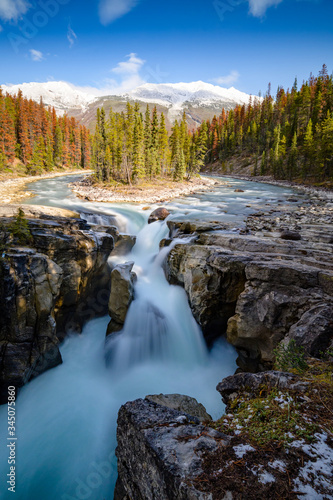 Sunwapta Falls, Jasper Alberta Kanada travel destination