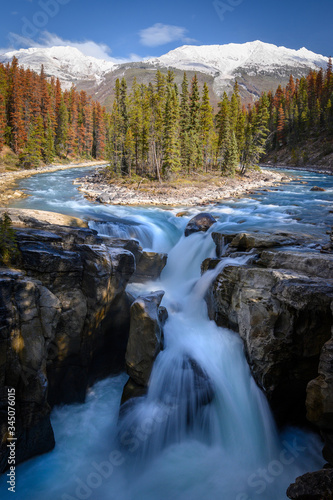 Sunwapta Falls, Jasper Alberta Kanada travel destination