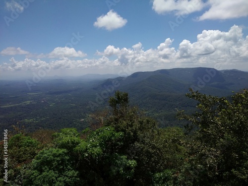 clouds over mountain