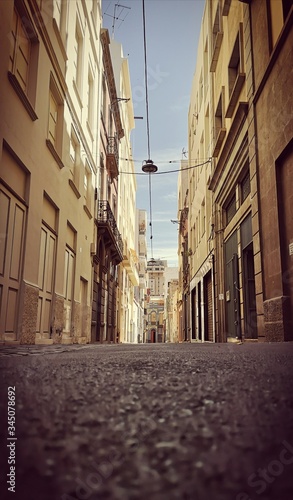 Photography narrow street in stockholm