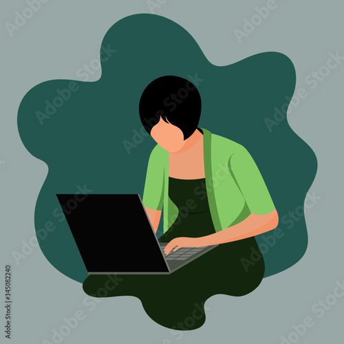 women with laptop computer