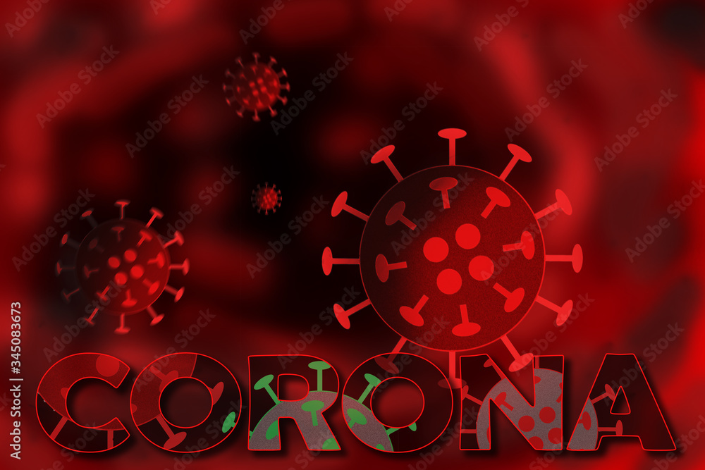 Corona Virus Schematische Darstellung