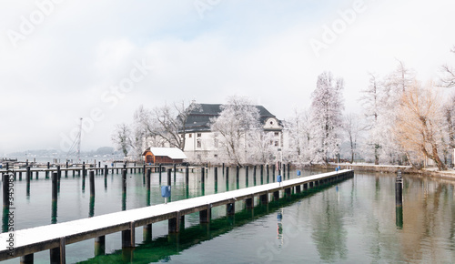 Принти на полотні Jetty on Lake Attersee