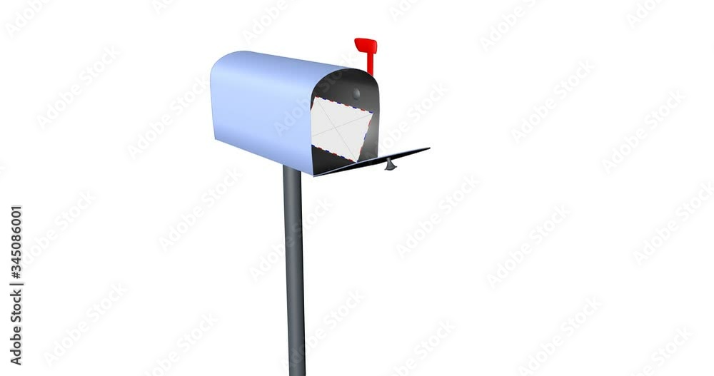 3D animation of letter delivery to the mailbox. can be used as a video screensaver. 3D animation of letter delivery to the mailbox. can be used as a video screensaver.