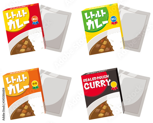 レトルトカレー　パック