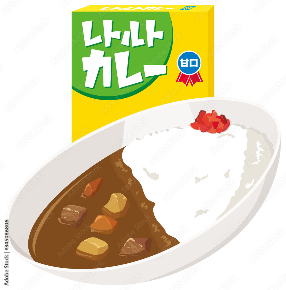 Fototapeta premium レトルトカレー 甘口