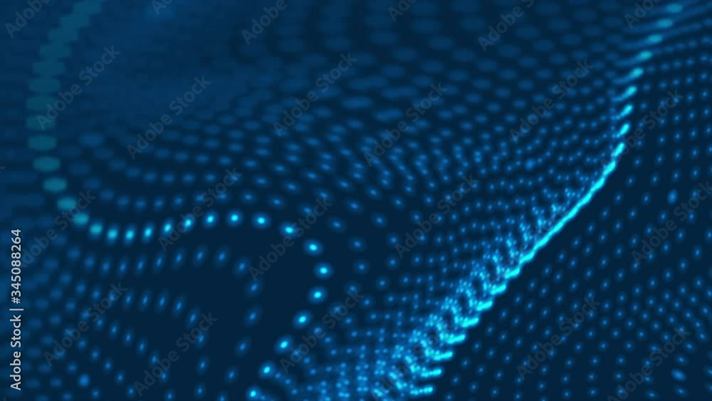 Futuristic refracted dotted lines waves abstract technology motion background. Seamless looping. Video animation Ultra HD 4K 3840x2160 Futuristic refracted dotted lines waves abstract technology motion background. Seamless looping. Video animation Ultra HD 4K 3840x2160