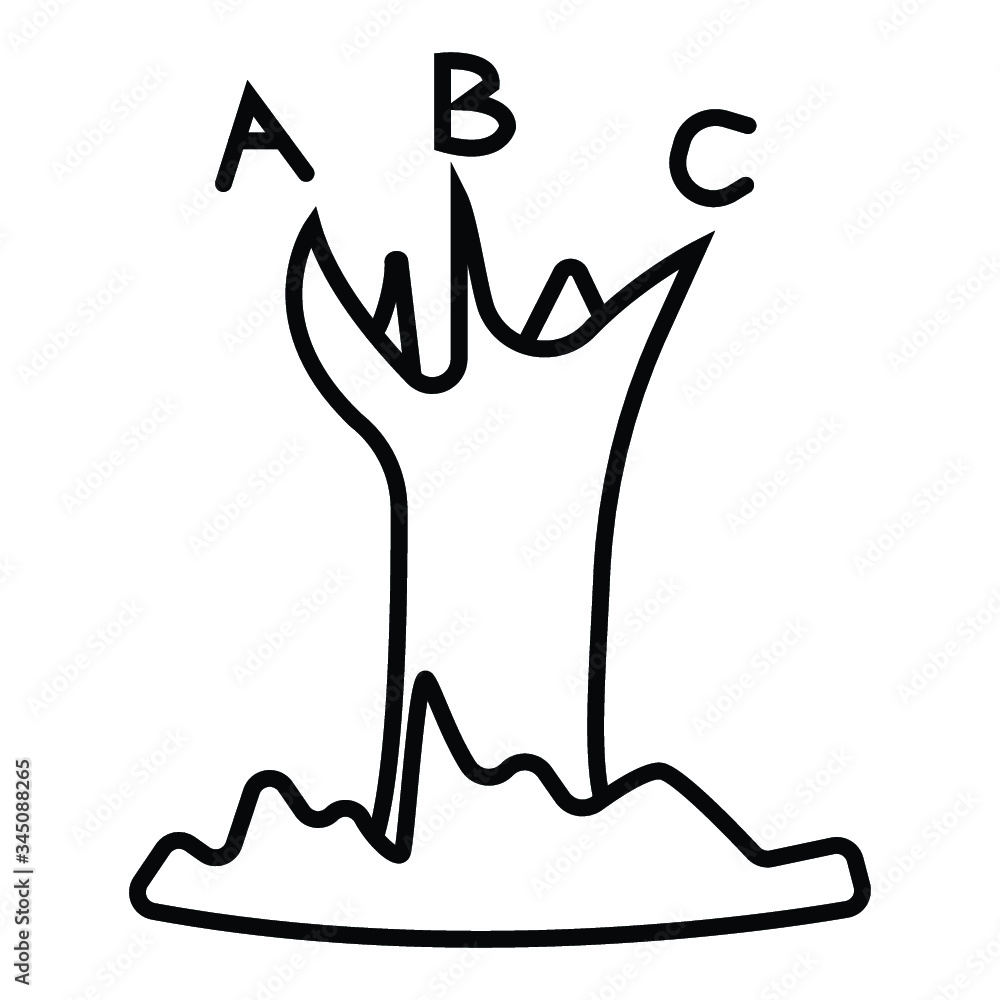Vector alphabet icon photo illustration Vector alphabet icon photo illustration