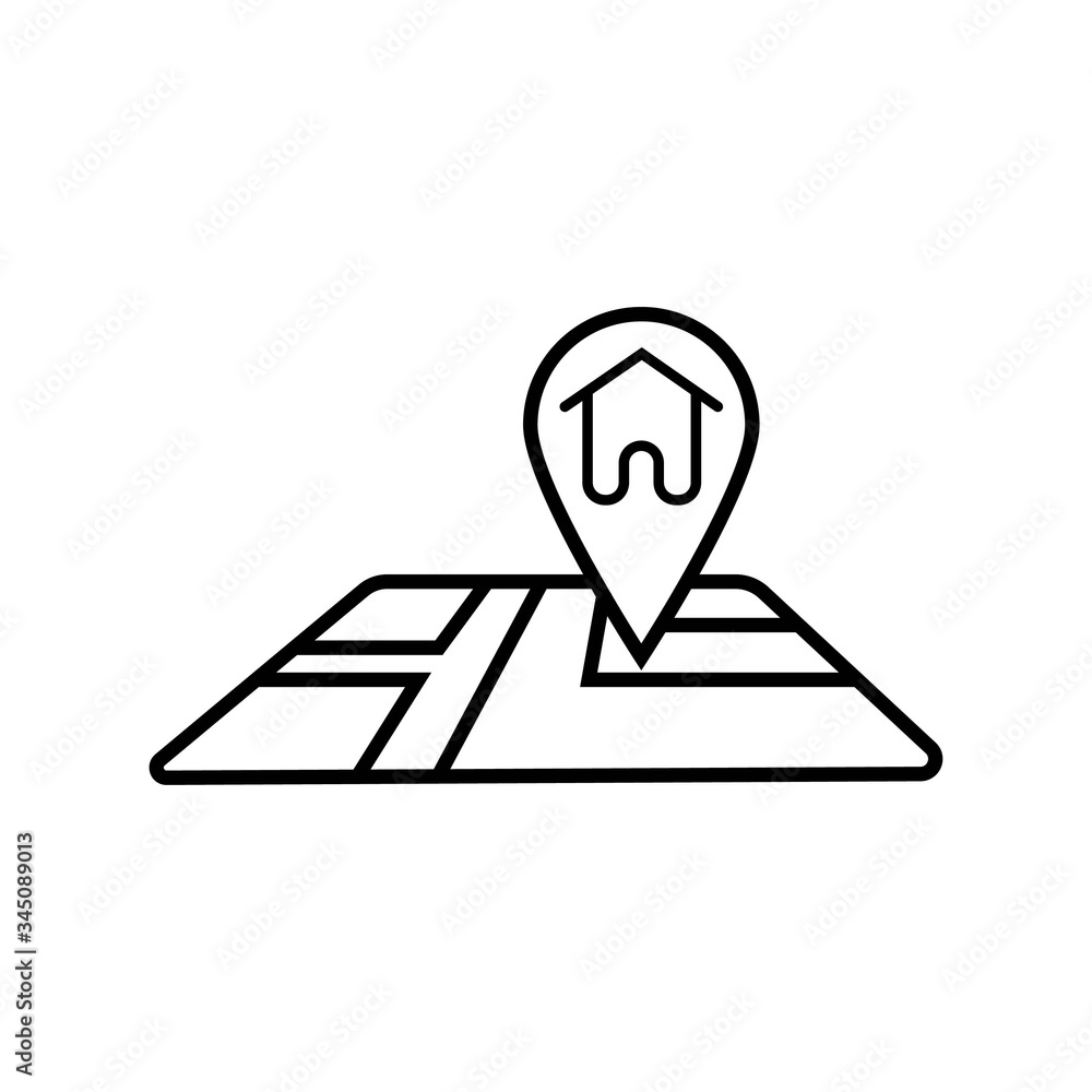 map location icon vector illustration map location icon vector illustration