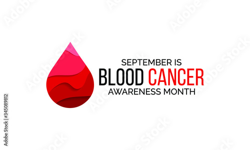 Vector illustration on the theme of Blood Cancer awareness month observed each year during September.
