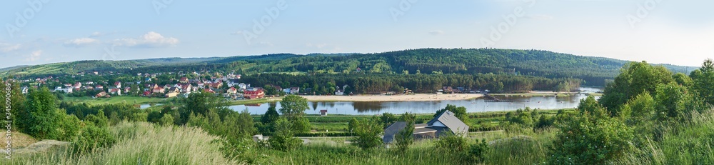Panorama Krasnobrodu - widok z wieży widokowej