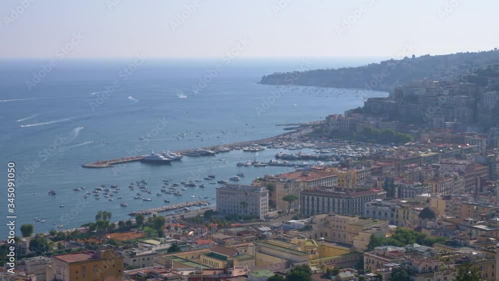 Panorama of the coast of Naples. Naples. Campaign. Italy. Panorama of the coast of Naples. Naples. Campaign. Italy.
