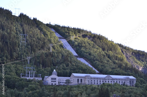 Vemork power station, Rjukan, Norway. Very important power plant during world war II. photo