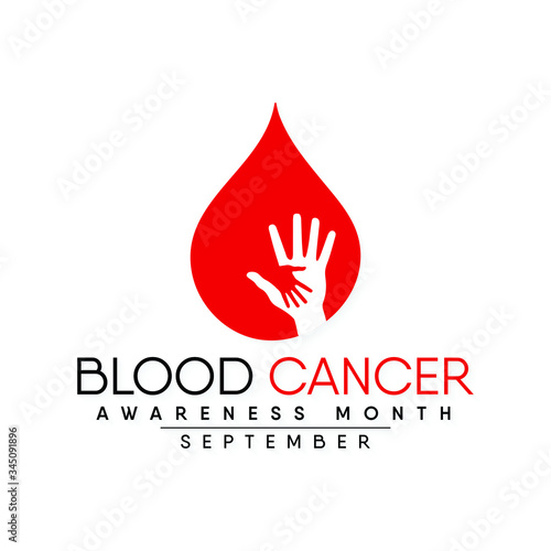 Vector illustration on the theme of Blood Cancer awareness month observed each year during September.