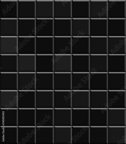 Square background mosaic, ceramics. Abstract pixels. gray Ceramic tiles. Wall texture. Texture for tiles