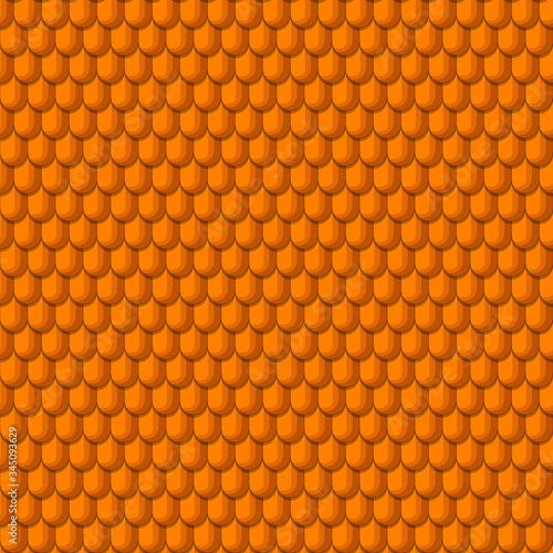 Reptile, lizard, snake and dragon scales. Seamless ornament, pattern, background and template. Vector square