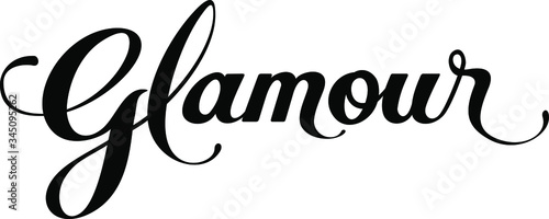 Glamour - custom calligraphy text