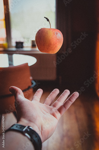 Apple in hand