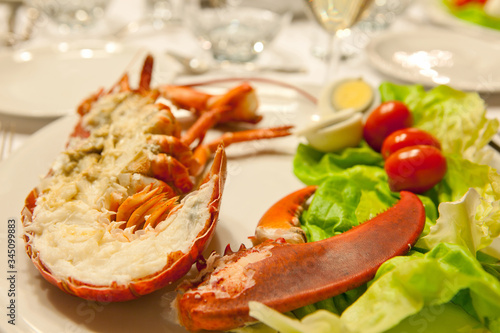 Festsive lobster plate