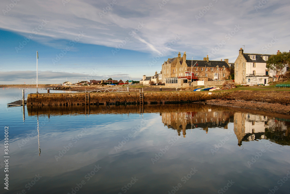 Fototapeta premium Findhorn on the moray coast tranquil view