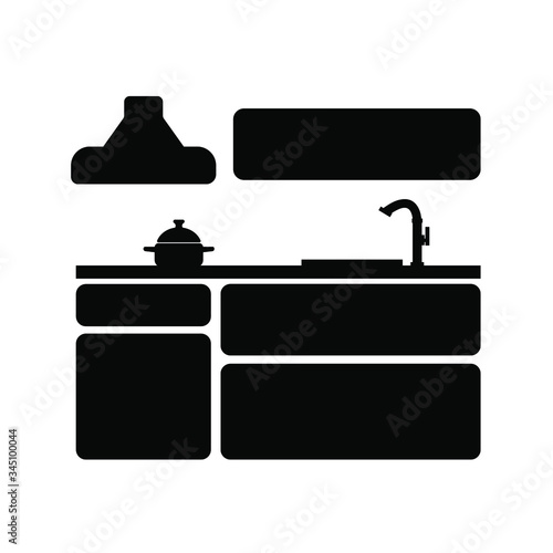 kitchen icon on white background