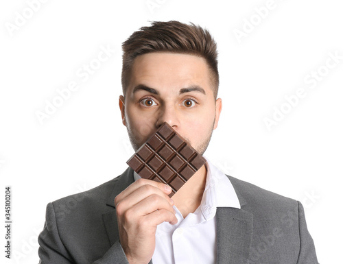 Surprised young businessman...