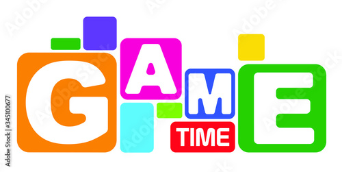 Game time with font design.