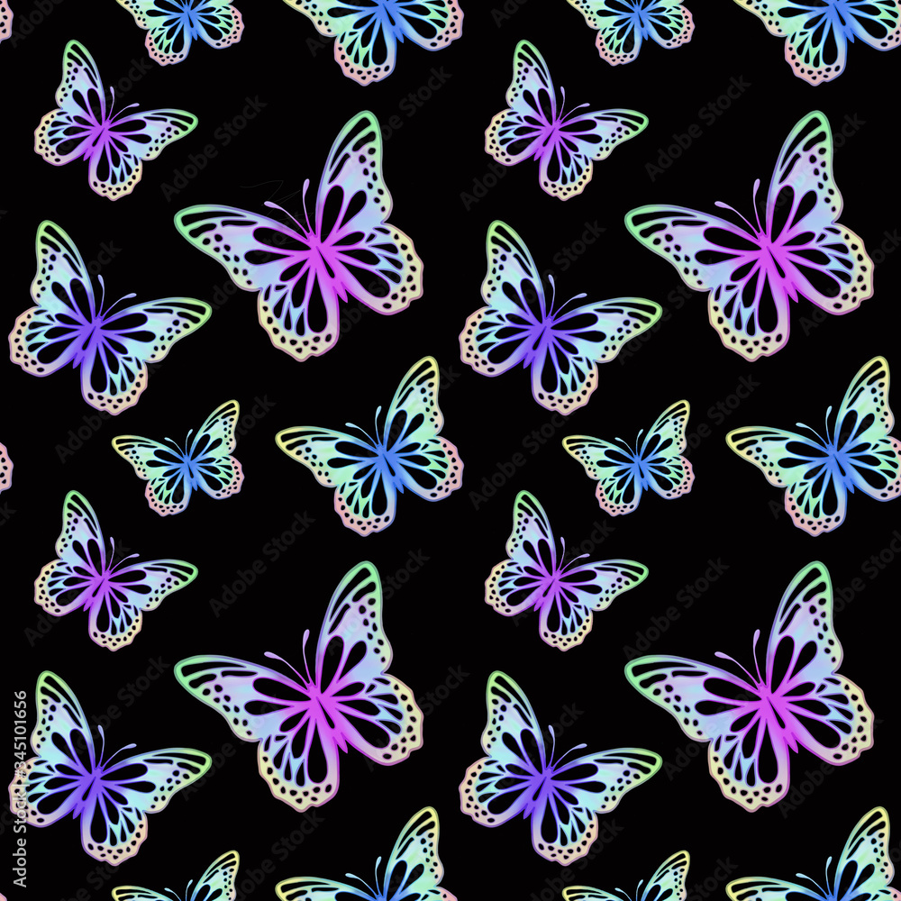 seamless background with butterflies seamless background with butterflies