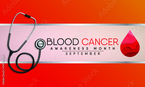 Vector illustration on the theme of Blood Cancer awareness month observed each year during September.