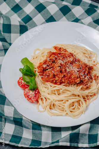 Italian pasta with meat