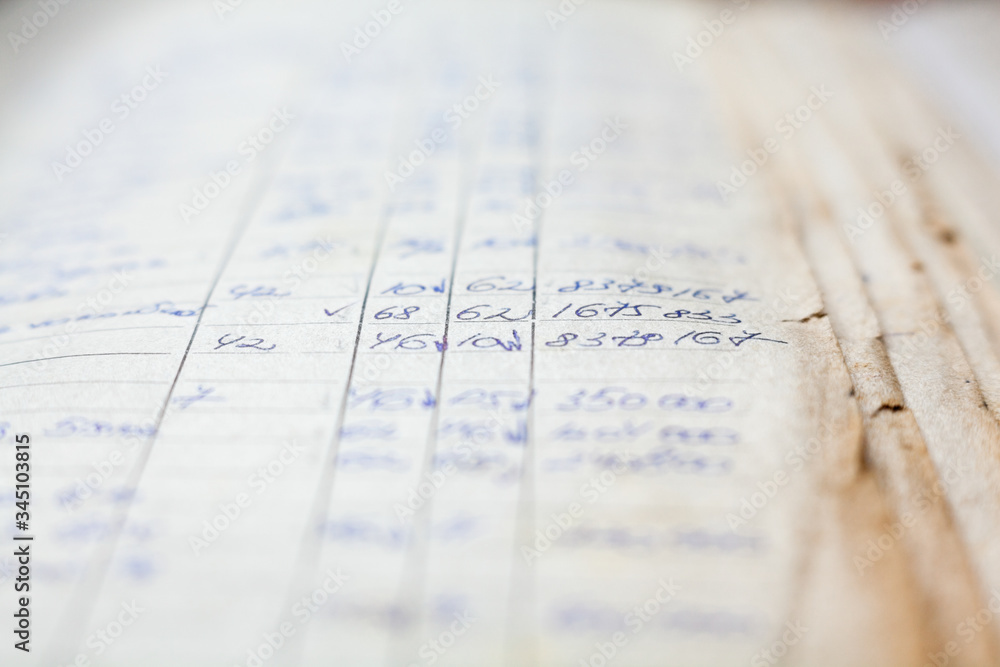 Old paper documents in the archive Old paper documents in the archive