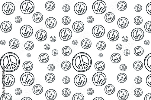 Patrón con el simbolo de la Paz