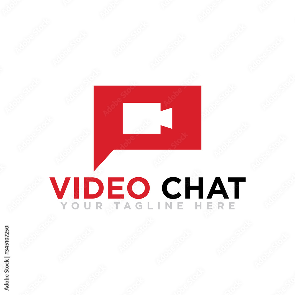 Obraz premium Chat Logo Design Vector Illustration