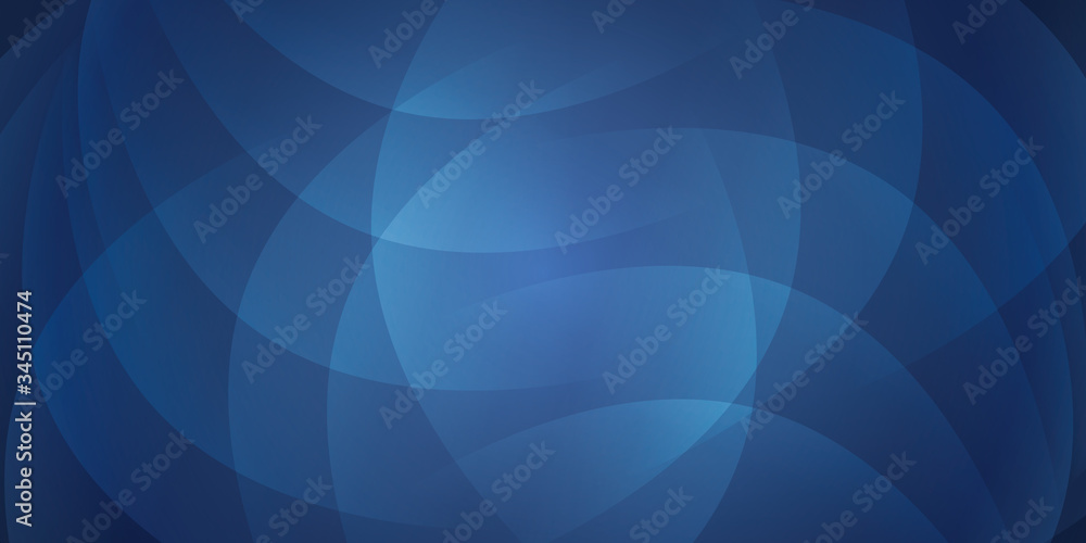 Obraz premium Blue smooth twist light lines vector background
