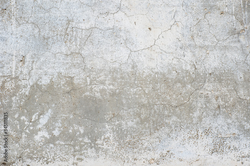 Facade stucco background. Old gray decorative stucco of the facade of the house in natural scratches and scuffs. Decorative background, wallpaper, lining