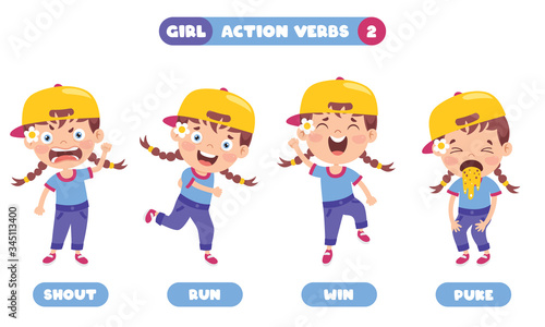 Action Verbs For Children Education