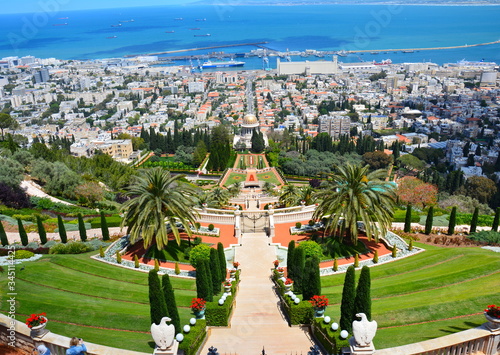 Jardins suspendus de Baha'i Haifa Israël