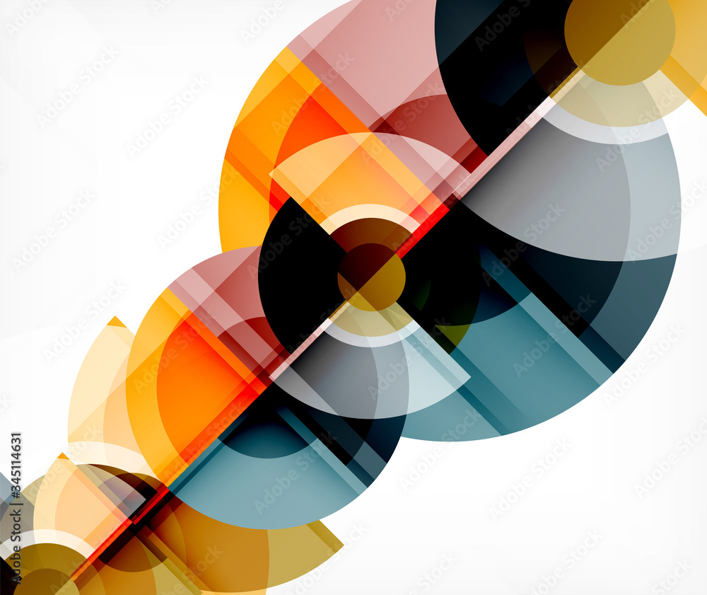 Abstract background, circle and triangle design round shapes overlapping. Geometric trendy template. Vector Illustration For Wallpaper, Banner, Background, Card, Book Illustration, landing page Abstract background, circle and triangle design round shapes overlapping. Geometric trendy template. Vector Illustration For Wallpaper, Banner, Background, Card, Book Illustration, landing page