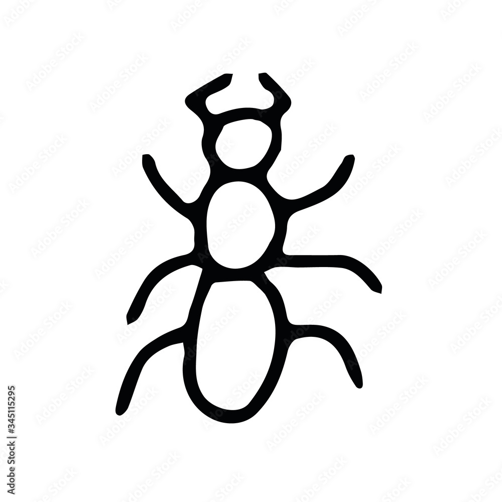 ant hand drawn in doodle style. element scandinavian monochrome minimalism simple vector element. insect, spring, summer. design card, sticker, poster icon ant hand drawn in doodle style. element scandinavian monochrome minimalism simple vector element. insect, spring, summer. design card, sticker, poster icon