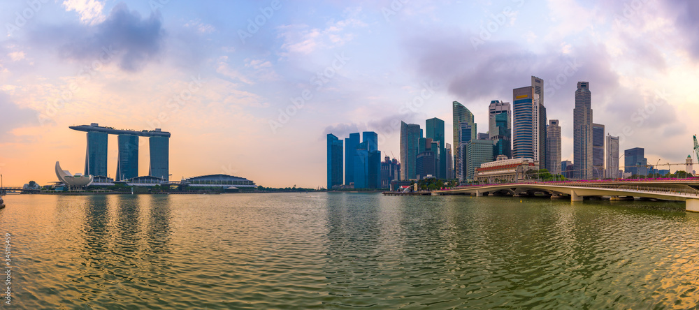 Obraz premium Singapore Skyline Panorama