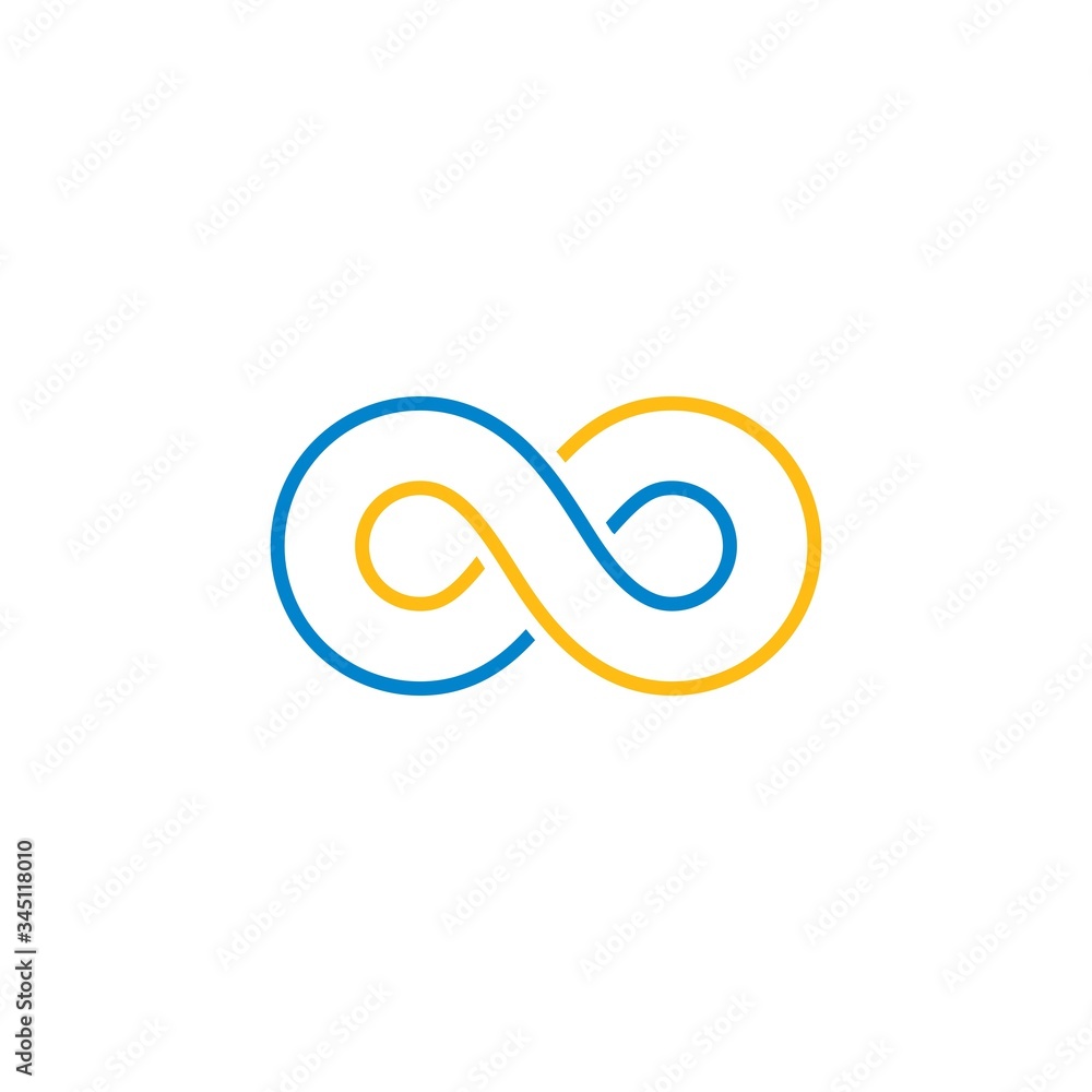 Infinity logo icon vector illustration design Infinity logo icon vector illustration design