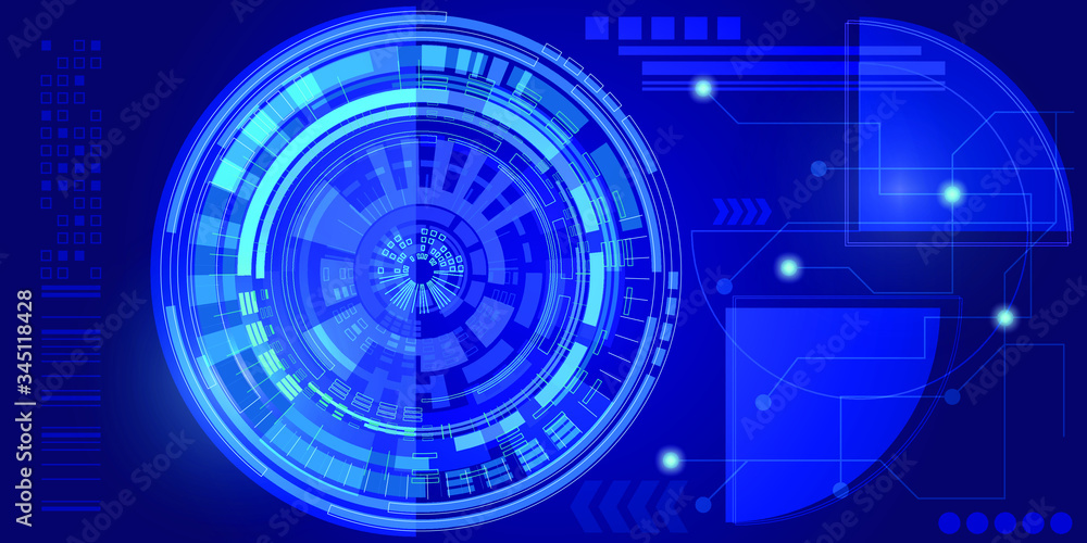 Abstract digital line technology background Hi-tech new normal  communication concept innovation background vector illustration