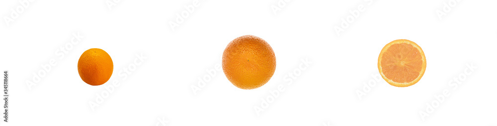 oranges photos from different angles. oranges top view, front view and orange slice top view isolated on white background. Fruits on white background. oranges photos from different angles. oranges top view, front view and orange slice top view isolated on white background. Fruits on white background.