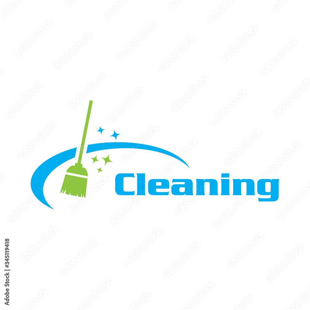 Creative Cleaning Concept Logo Design Template Creative Cleaning Concept Logo Design Template