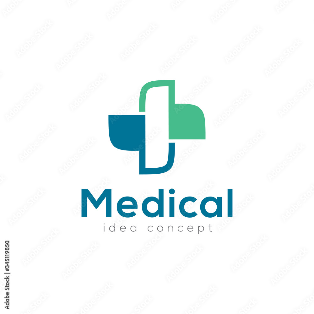 Creative Medical Concept Logo Design Template