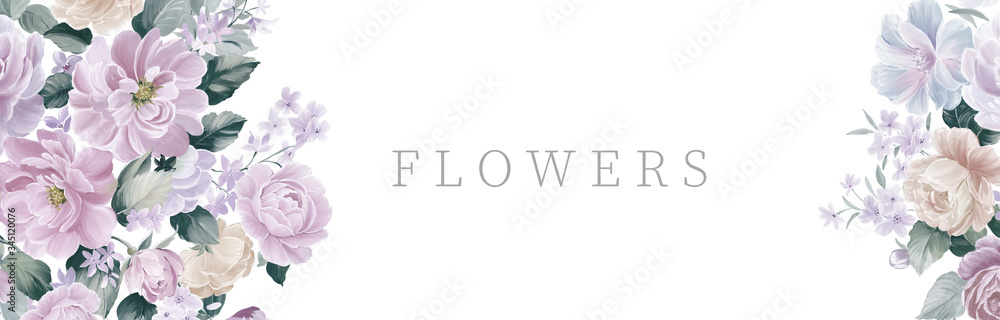 Watercolor flowers Watercolor flowers