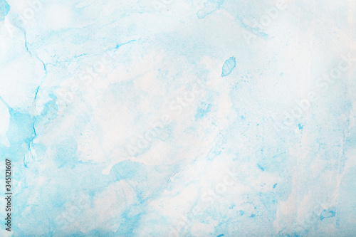 Blue light watercolor background, texture paper