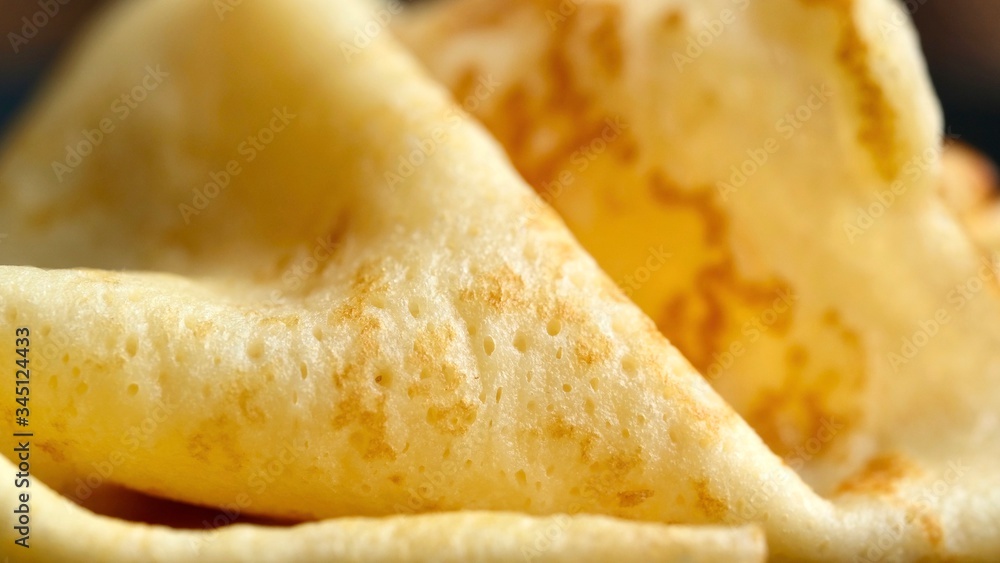 Cheesy, beautiful, delicate pancake closeup. Soft focus and gentle bokeh. Cheesy, beautiful, delicate pancake closeup. Soft focus and gentle bokeh.
